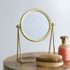 Mini Gold Tabletop Mirror