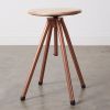 Copper Finish & Wood Stool