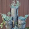 Tabletop Flower Display With Ten Pails