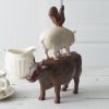 Stacked Animals Ranch Figurine