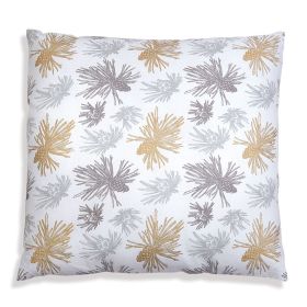 Gold And Silver Pine Bough Throw Pillow