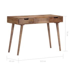 vidaXL Dressing Table 112x45x76 cm Solid Mango Wood