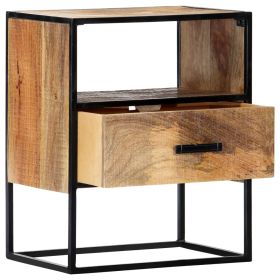 vidaXL Nightstand 15.7"x11.8"x19.6" Solid Mango Wood