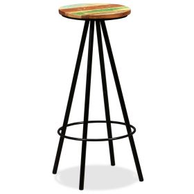 vidaXL Bar Stools 2 pcs Solid Reclaimed Wood