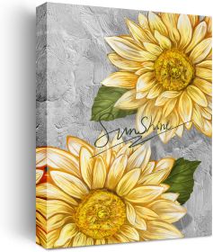 Sunflower Floral Prints Painting Framed Artwork