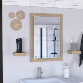 Bathroom Mirror Epic, Frame, Light Pine Finish +