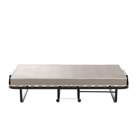 Rollaway Folding Bed with Memory Foam Mattress Made in Italy