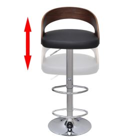 vidaXL Bar Stools 2 pcs Bent Wood