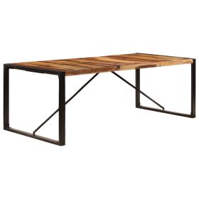 vidaXL Dining Table 86.6"x39.4"x29.5" Solid Sheesham Wood