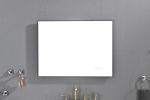 32x 24Inch LED Mirror Bathroom Vanity Mirror with Back Light;  Wall Mount Anti-Fog Memory Large Adjustable Vanity Mirror