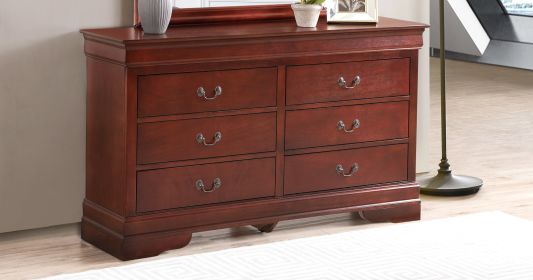 Glory Furniture LouisPhillipe G2100-D Dresser , Cherry