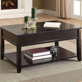 Black Coffee Table with Lift Top