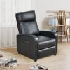 Recliner Chair, Recliner Sofa PU Leather for Adults, Recliners Home Theater Seating with Lumbar Support, Reclining Sofa Chair for Living Room