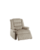 Contemporary Beige Color Velvet Fabric Recliner Motion Recliner Chair 1pc Couch Manual Motion Plush Armrest Living Room Furniture