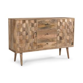 3 Drawers 2 Doors Sideboard -KD Feet