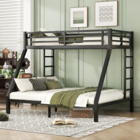 Metal Twin XL Over Queen Bunk Bed For Teens And Adults,Space-Saving Noise Reduced No Box Spring Needed