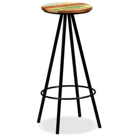 vidaXL Bar Stools 4 pcs Solid Reclaimed Wood