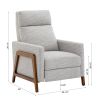 Vivian Push Back Recliner in Performance Fabric - Sea Oat