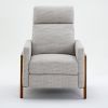 Vivian Push Back Recliner in Performance Fabric - Sea Oat