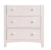 Contemporary White 1pc Chest of Drawers Plywood Pine Veneer Bedroom Furniture