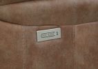 Luxurious Dual-Power Recliner - Warm Camel Faux-Suede, Power Footrest, Power Headrest - Meticulous Craftsmanship, Built-In USB Charging Port