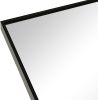 Black 24*36IN Metal Arch mirror