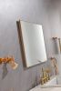 32x 24 Inch LED Mirror Bathroom Vanity Mirror with Back Light;  Wall Mount Anti-Fog Memory Large Adjustable Vanity Mirror