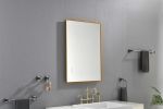 32x 24Inch LED Mirror Bathroom Vanity Mirror with Back Light;  Wall Mount Anti-Fog Memory Large Adjustable Vanity Mirror