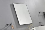 32x 24Inch LED Mirror Bathroom Vanity Mirror with Back Light;  Wall Mount Anti-Fog Memory Large Adjustable Vanity Mirror