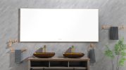 (ONLY FOR PICKUP) 84 x 36Inch LED Mirror Bathroom Vanity Mirror with Back Light;  Wall Mount Anti-Fog Memory Large Adjustable Vanity Mirror