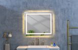 36*30 LED Mirror for Bathroom with Lights; Dimmable; Anti-Fog; Lighted Bathroom Mirror with Smart Touch Button; Memory Function