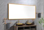 (ONLY FOR PICKUP) 84 x 36Inch LED Mirror Bathroom Vanity Mirror with Back Light;  Wall Mount Anti-Fog Memory Large Adjustable Vanity Mirror