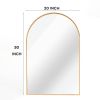 Gold 20*30IN Metal Arch mirror