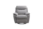 Electric Power Swivel Glider Rocker Recliner Chair with USB Charge Port - Light Grey