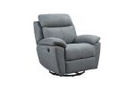 Electric Power Swivel Glider Rocker Recliner Chair with USB Charge Port - Green