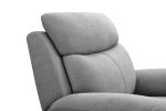 Electric Power Swivel Glider Rocker Recliner Chair with USB Charge Port - Light Grey