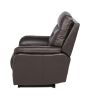 Contemporary Top-Grain Leather Recliner Set - Power Footrest, Power Headrest - Control Panel, USB Port, Home Button