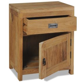 vidaXL Bedside Cabinet Solid Teak 40x30x50 cm