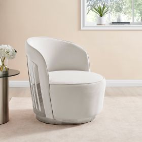 Luxe Elegance Swivel Accent Chair