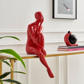 Antoinette Doll Sculpture (Option: Glossy Red)