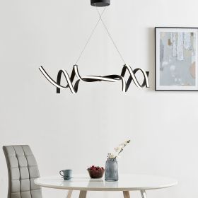 Munich LED Horizontal Chandelier (Option: Black)