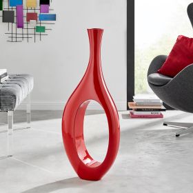 Trombone Vase (Option: Small Red)