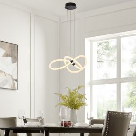 Daisy LED Adjustable Chandelier (Option: Matte Black)