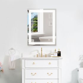 7 Size LED Bathroom Mirror Wall Mounted Vanity Mirror Anti-Fog Mirror Dimmable Lights with Touch Switch(Horizontal/Vertical) (size: Pic. B:    Twin)