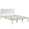 Platform Bed Frame with Headboard , Wood Slat Support , No Box Spring Needed ,Queen