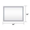 7 Size LED Bathroom Mirror Wall Mounted Vanity Mirror Anti-Fog Mirror Dimmable Lights with Touch Switch(Horizontal/Vertical)